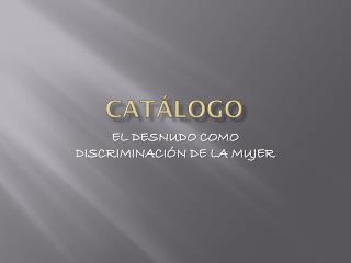 CATÁLOGO