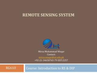 Remote sensing system