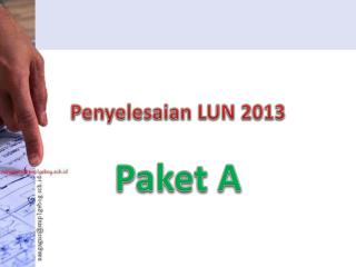 Penyelesaian LUN 2013