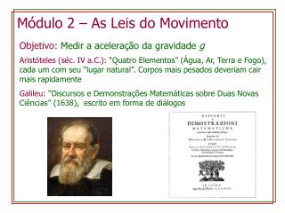 Módulo 2 – As Leis do Movimento