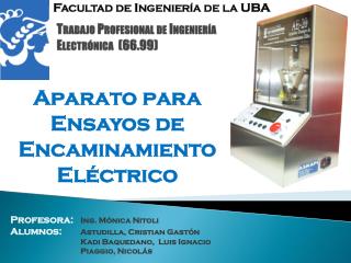 Trabajo Profesional de Ingeniería Electrónica (66.99 )