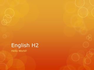 English H2