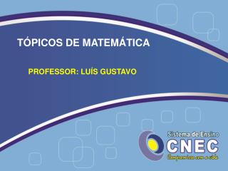 TÓPICOS DE MATEMÁTICA