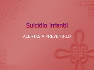 Suicidio infantil