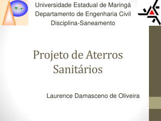 Projeto de Aterros Sanitários