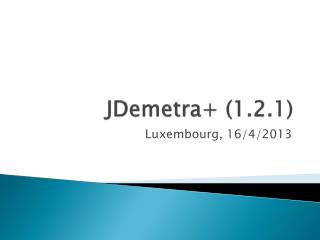 JDemetra + (1.2.1)