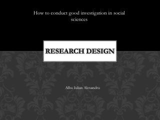 Research design