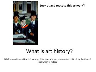 What is art history?