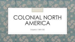 Colonial north America