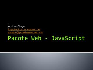 Pacote Web - JavaScript