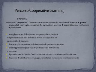 Percorso Cooperative Learning