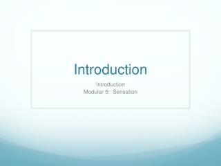 Introduction