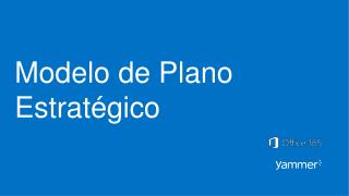 Modelo de Plano Estratégico