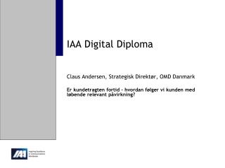 IAA Digital Diploma