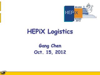 HEPiX Logistics