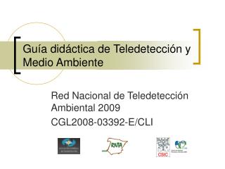 Guía didáctica de Teledetección y Medio Ambiente