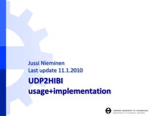 UDP2HIBI usage+implementation