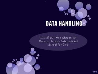 DATA HANDLING