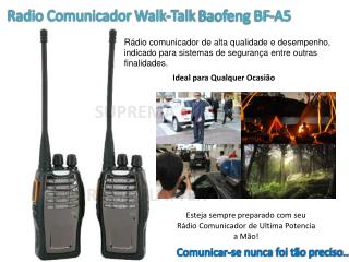 Radio Comunicador Walk-Talk Baofeng BF-A5