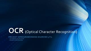OCR ( Optical Character Recognition )