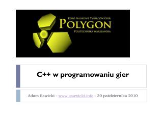 C++ w programowaniu gier