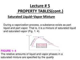 Lecture # 5 PROPERTY TABLES(cont.)