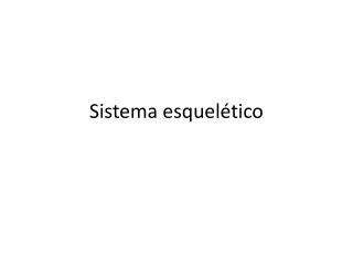 Sistema esquelético