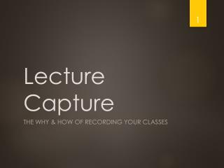 Lecture Capture