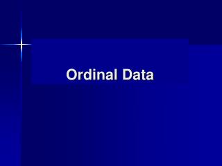 Ordinal Data
