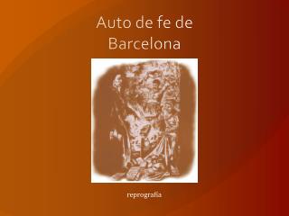 Auto de fe de Barcelona