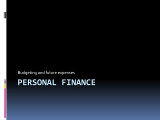 Personal Finance