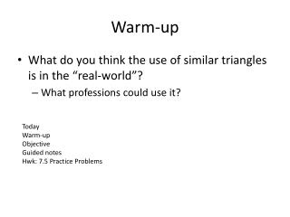 Warm-up