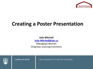 Creating a Poster Presentation