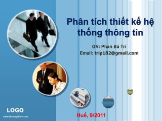 Phân tích thiết kế hệ thống thông tin