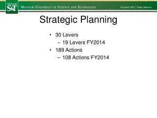 Strategic Planning