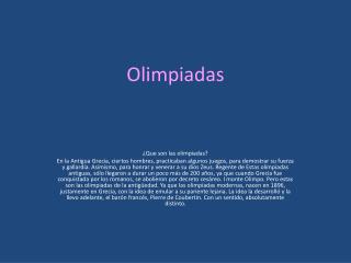 Olimpiadas