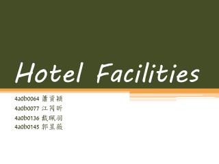 Hotel Facilities