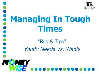 Managing In Tough Times