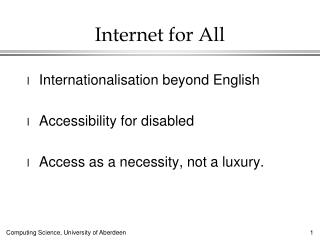 Internet for All