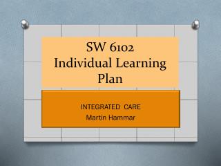 SW 6102 Individual Learning Plan
