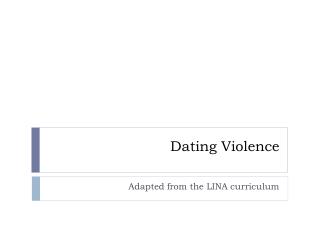 Dating Violence