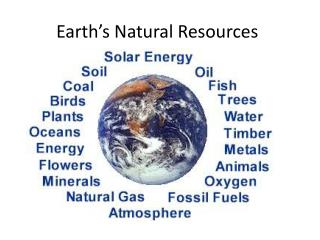 Earth’s Natural Resources