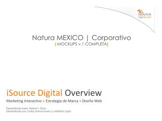 Natura MEXICO | Corporativo [ MOCKUPS v.1 COMPLETA ]