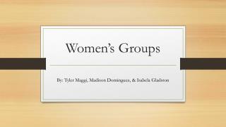 Women’s Groups