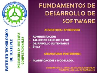 Fundamentos de desarrollo de software