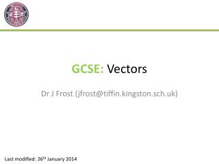 GCSE: Vectors