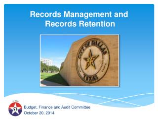 Records Management and Records Retention