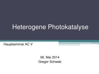 Heterogene Photokatalyse