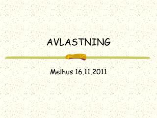 AVLASTNING