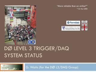 DØ Level 3 Trigger/DAQ System Status
